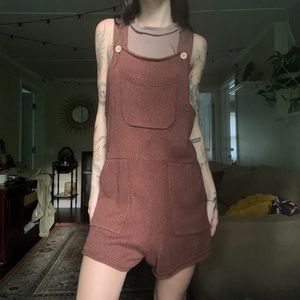 Free People Cozy Overall Romper